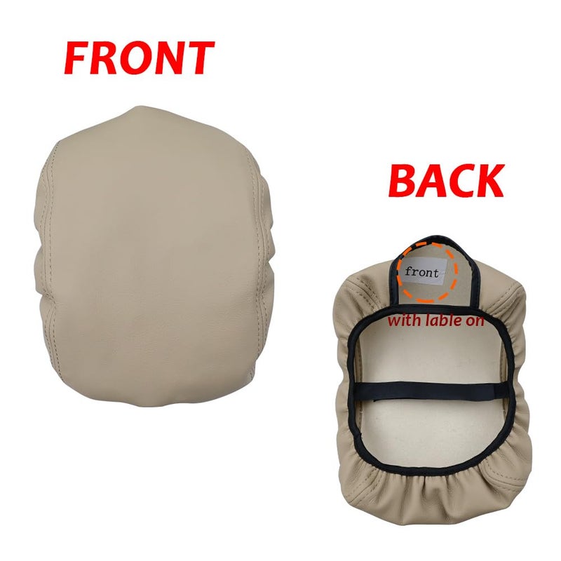 DEYTOP Console Armrest Cover for Toyota Camry 2012-2017 Accessories Car Center Console Cover for 2012 2013 2014-2017 Camry Anti-Scratch Leather Armrest Pad (Beige) - Image 5